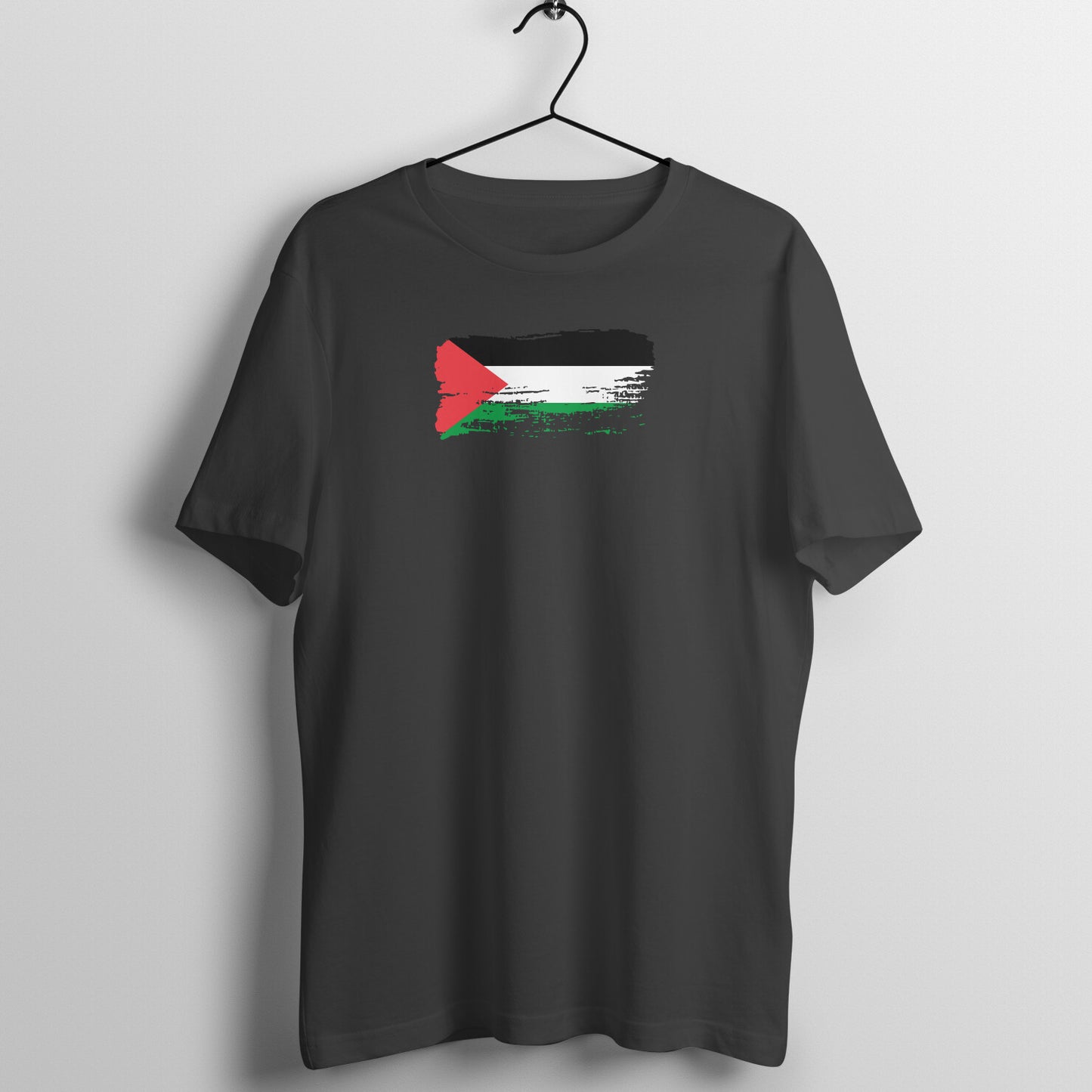 Palestine Flag Paste Half Sleeves Tshirt