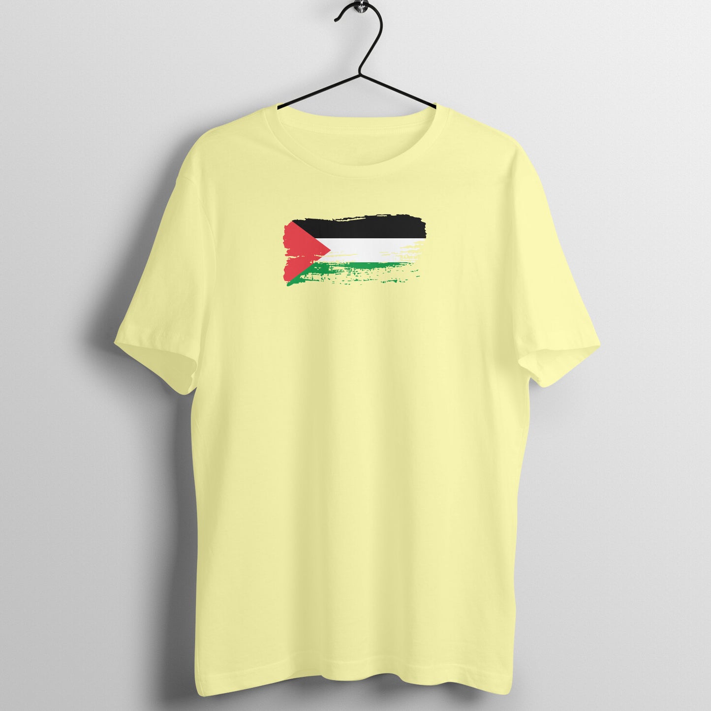 Palestine Flag Paste Half Sleeves Tshirt