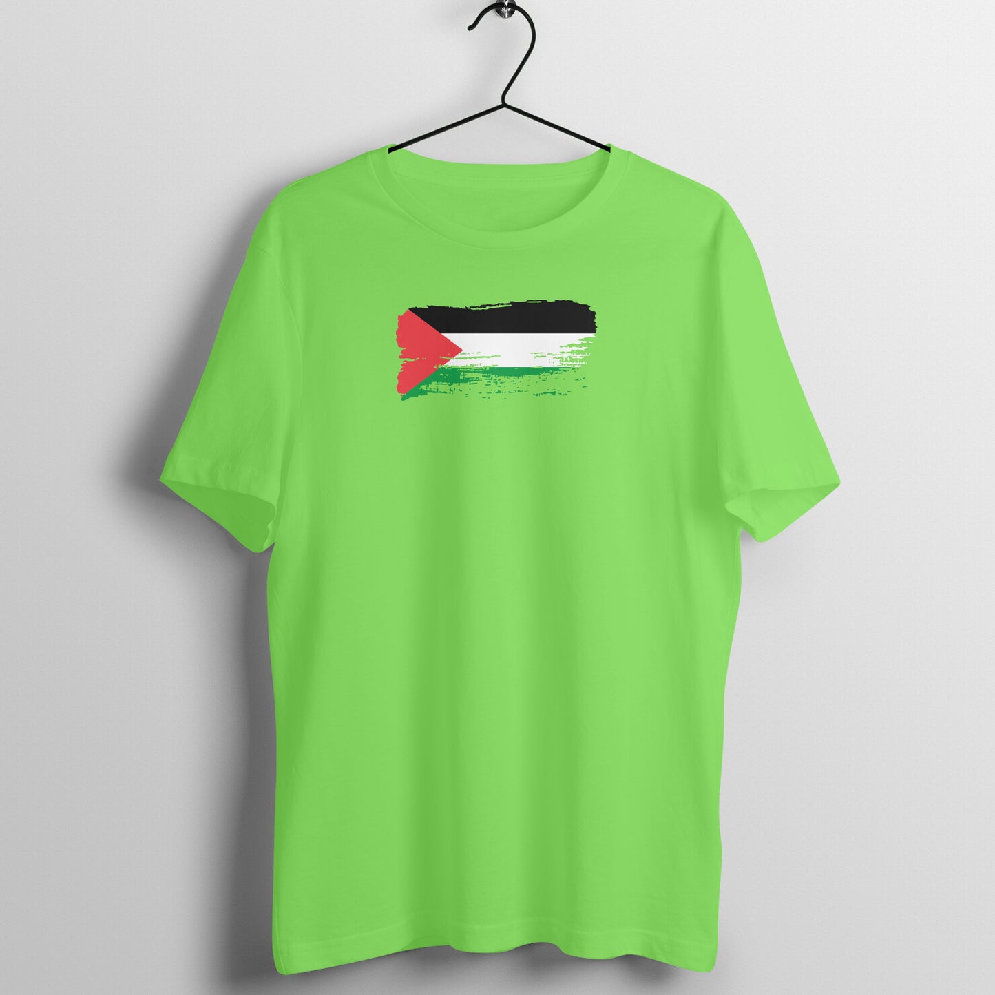 Palestine Flag Paste Half Sleeves Tshirt