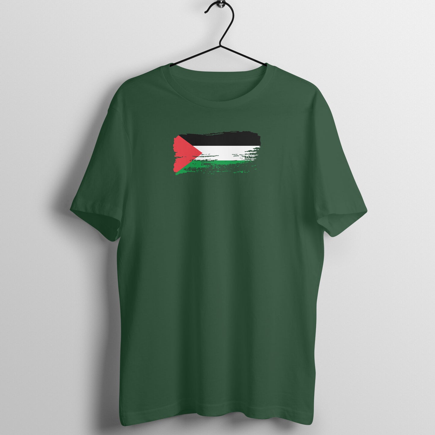 Palestine Flag Paste Half Sleeves Tshirt
