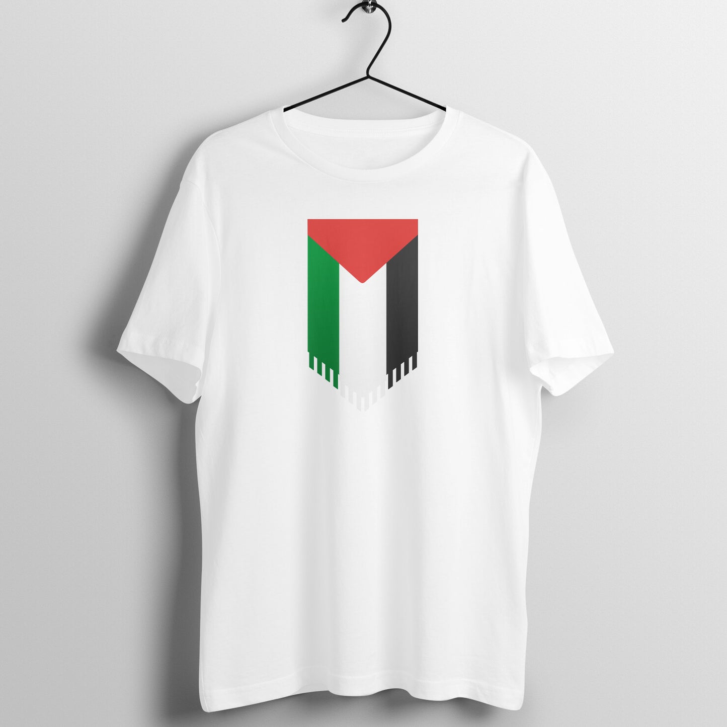Palestine Flag Vertical Half Sleeves Tshirt