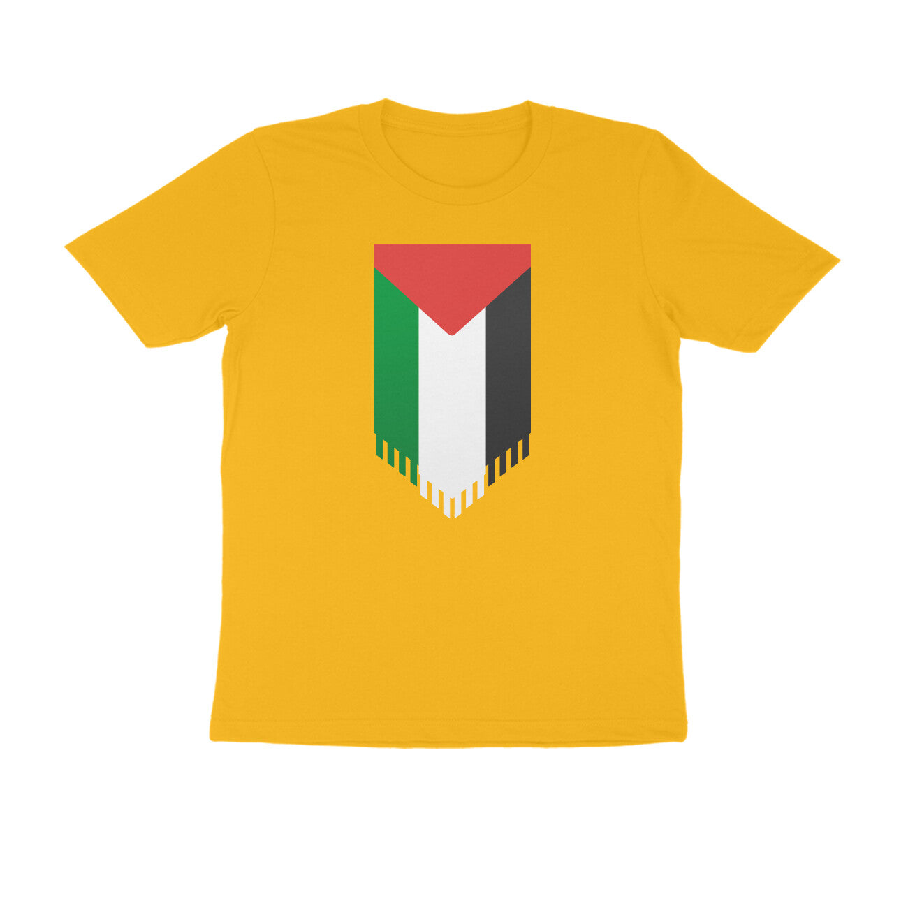 Palestine Flag Vertical Half Sleeves Tshirt