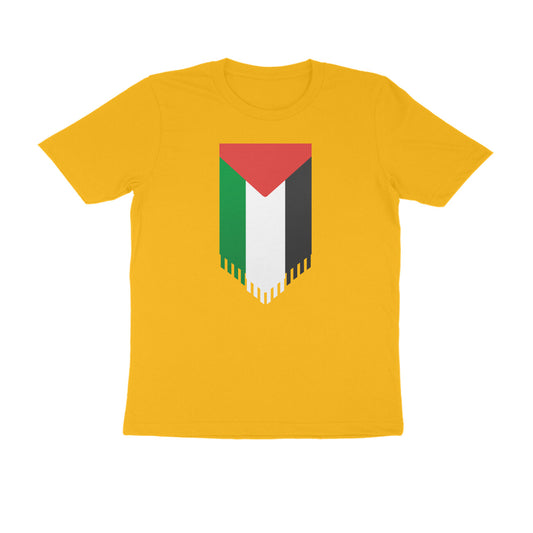 Palestine Flag Vertical Half Sleeves Tshirt