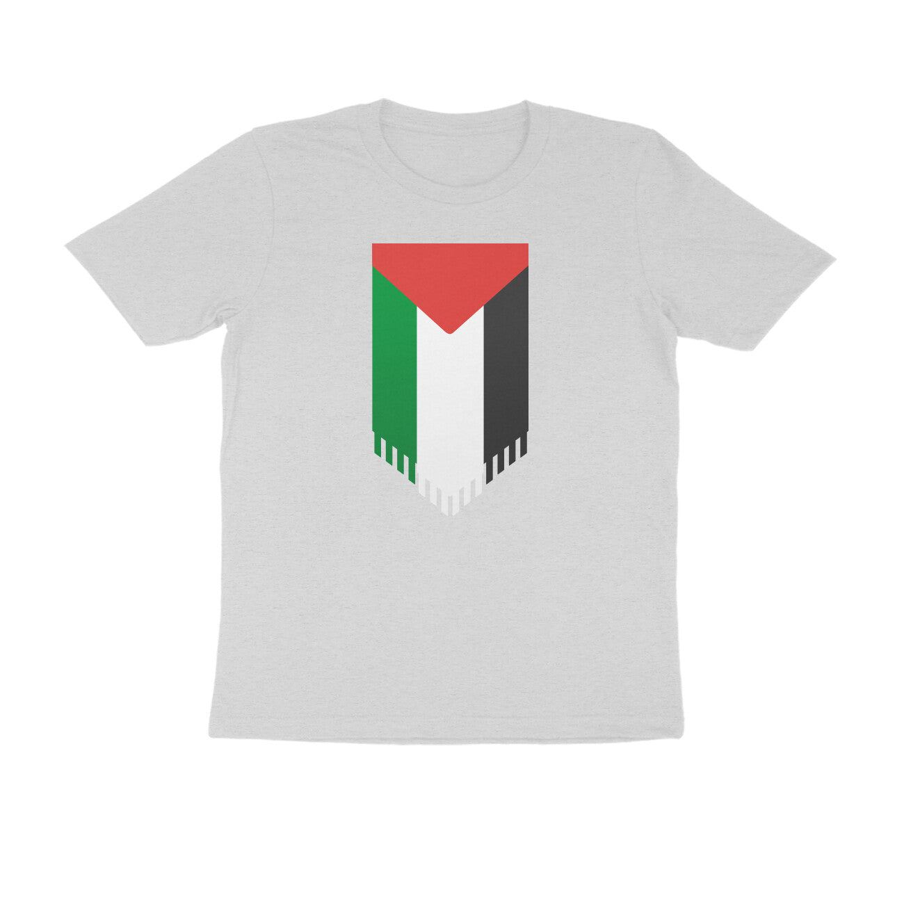 Palestine Flag Vertical Half Sleeves Tshirt