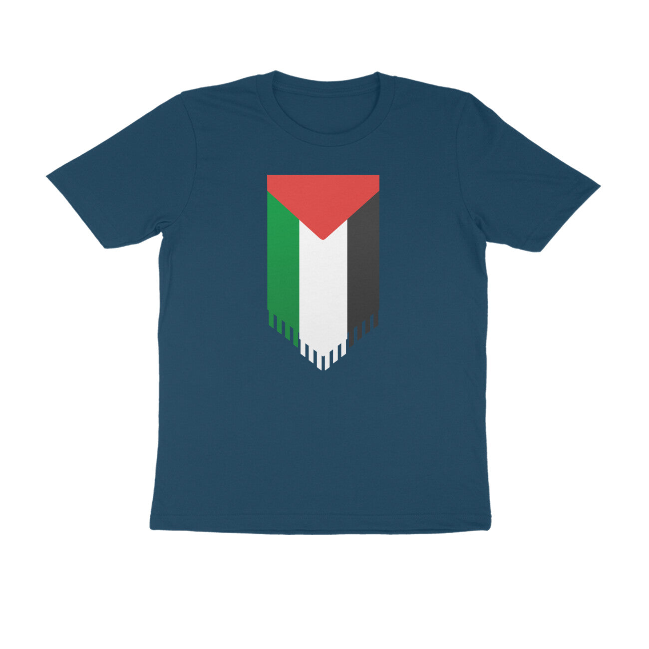 Palestine Flag Vertical Half Sleeves Tshirt