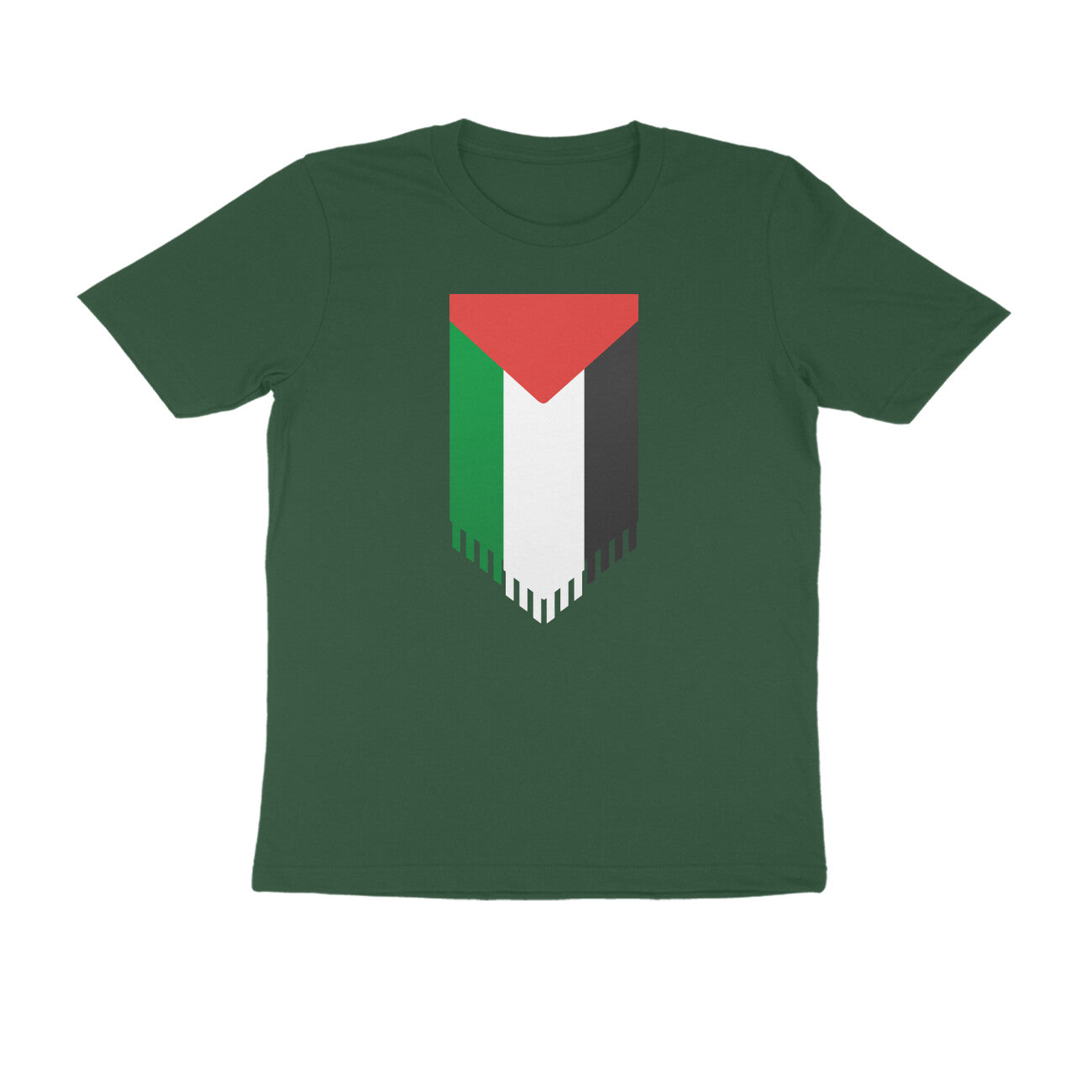 Palestine Flag Vertical Half Sleeves Tshirt