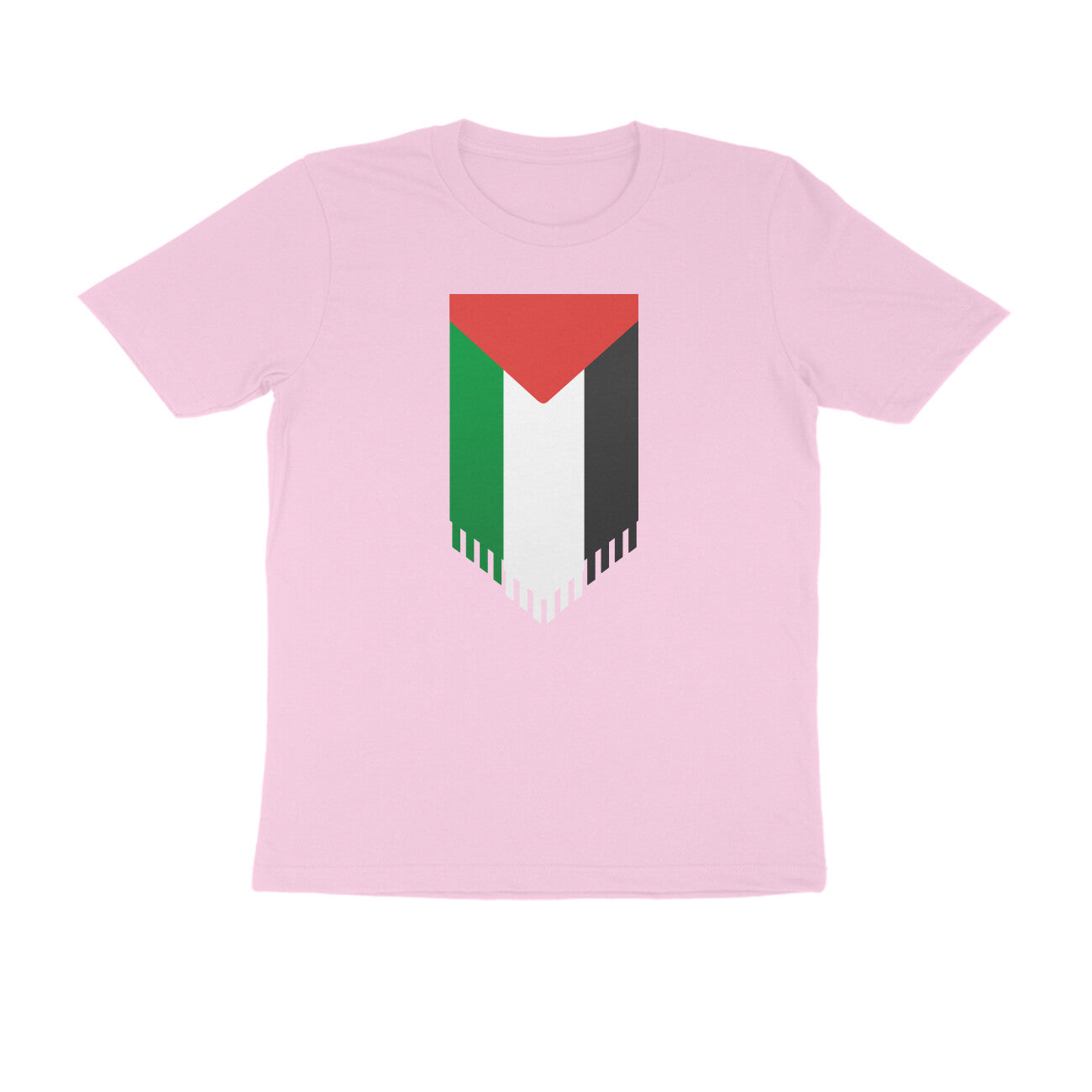 Palestine Flag Vertical Half Sleeves Tshirt