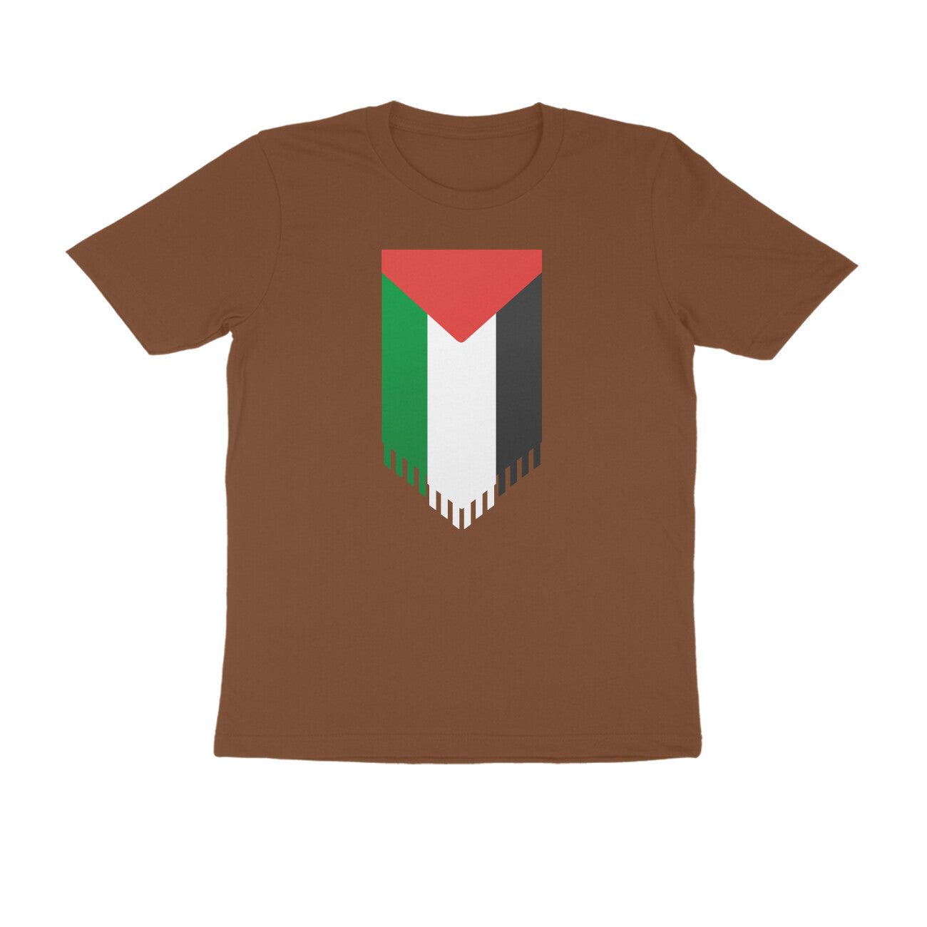 Palestine Flag Vertical Half Sleeves Tshirt