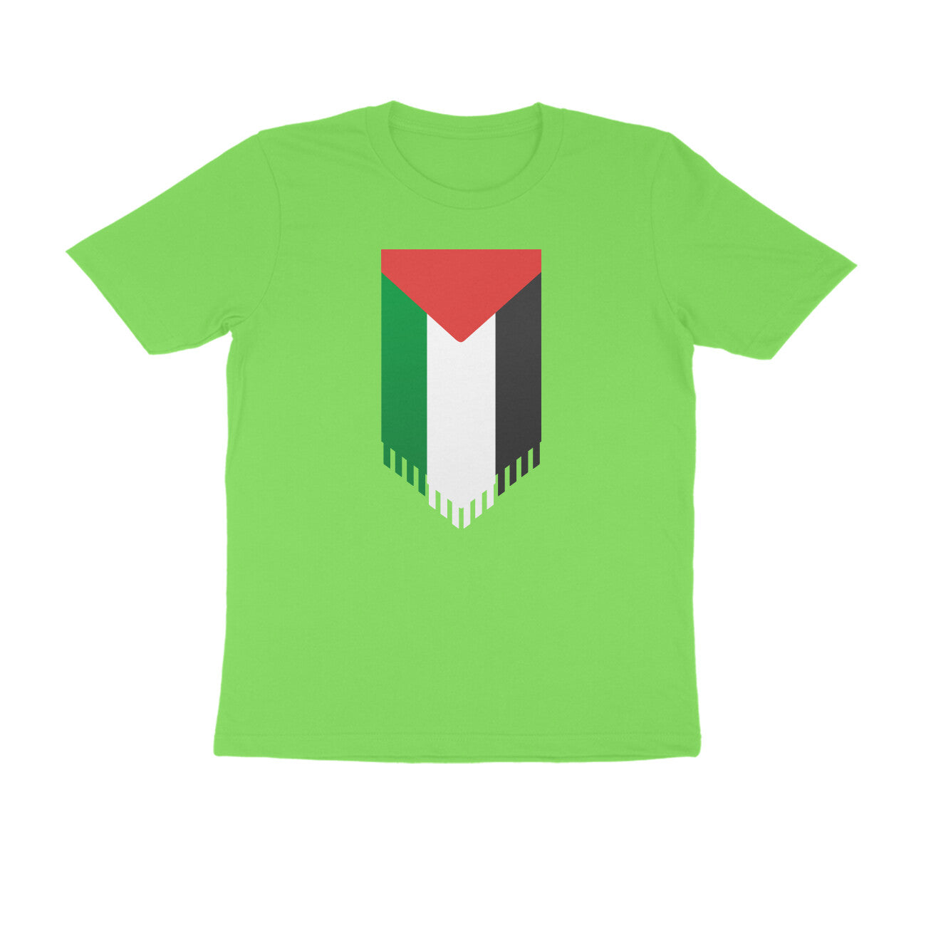 Palestine Flag Vertical Half Sleeves Tshirt
