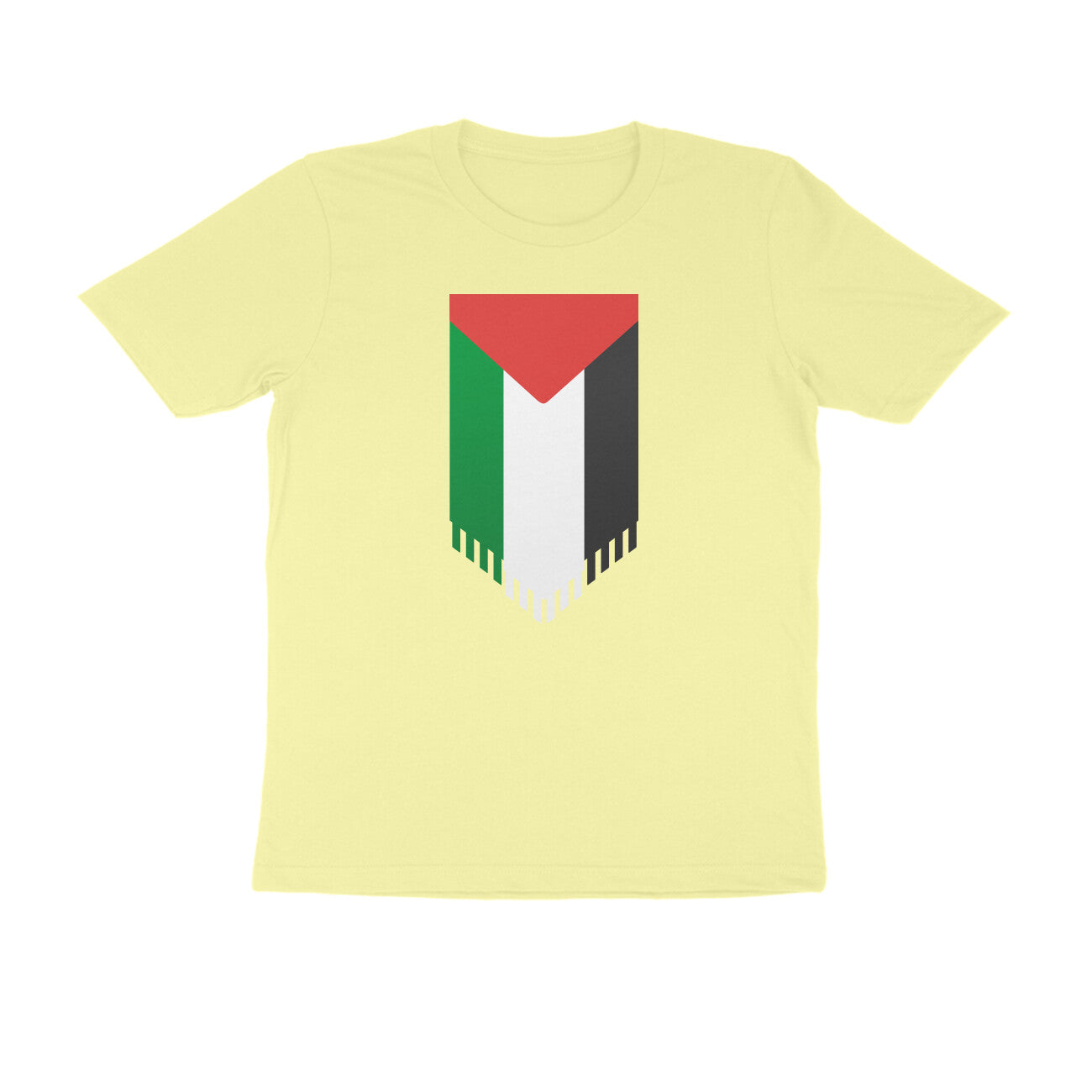 Palestine Flag Vertical Half Sleeves Tshirt