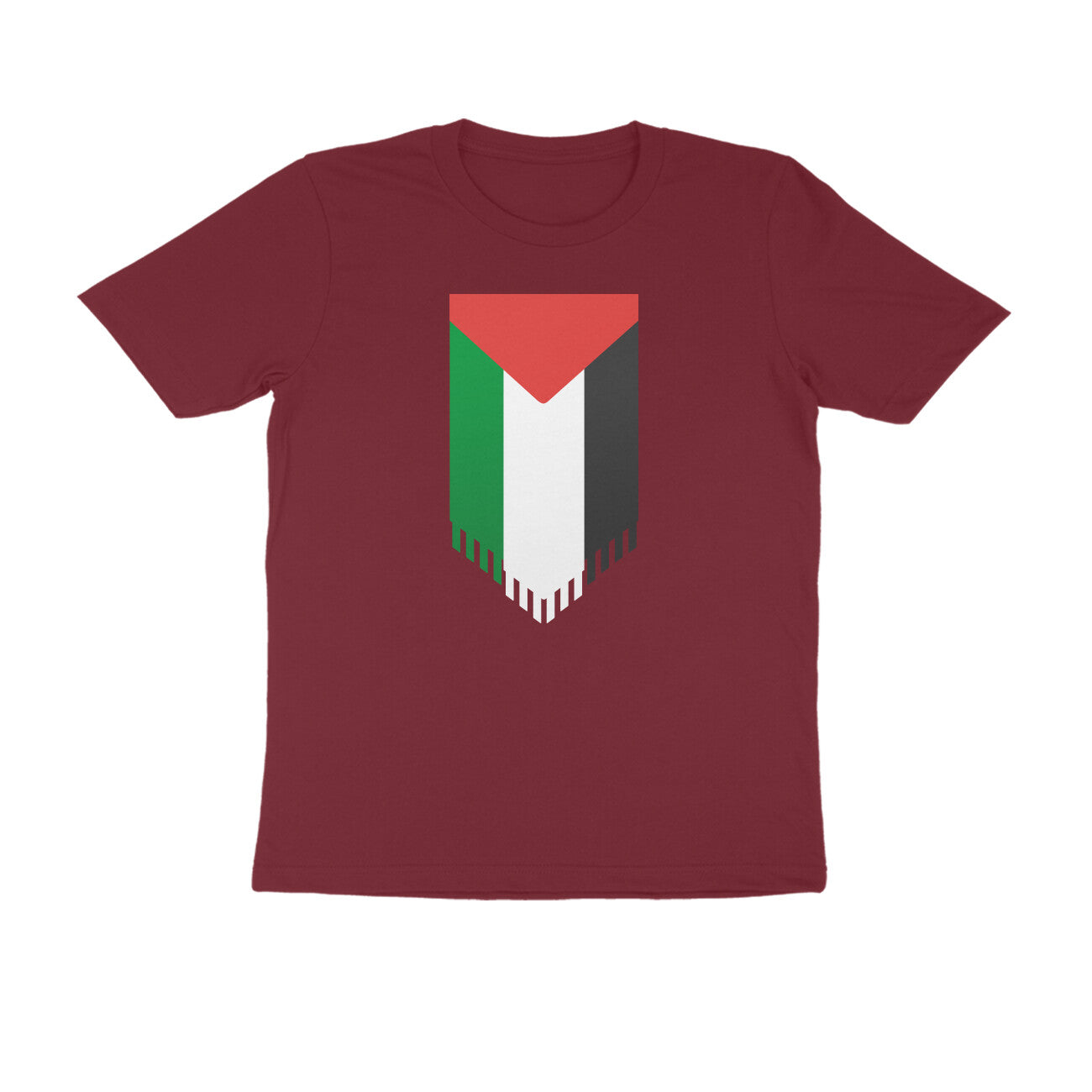 Palestine Flag Vertical Half Sleeves Tshirt