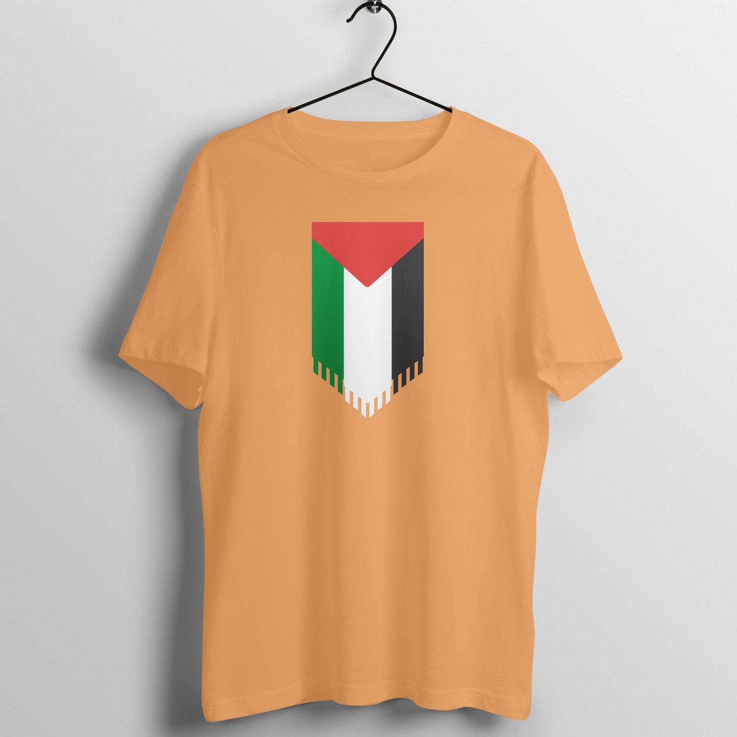 Palestine Flag Vertical Half Sleeves Tshirt