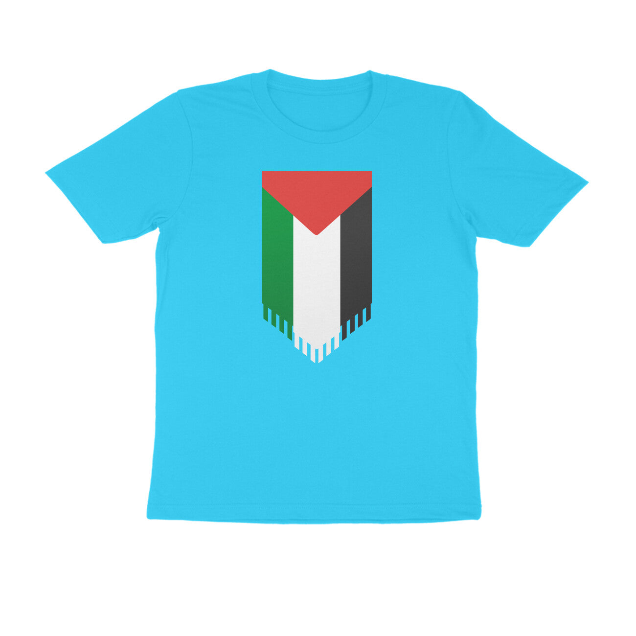 Palestine Flag Vertical Half Sleeves Tshirt