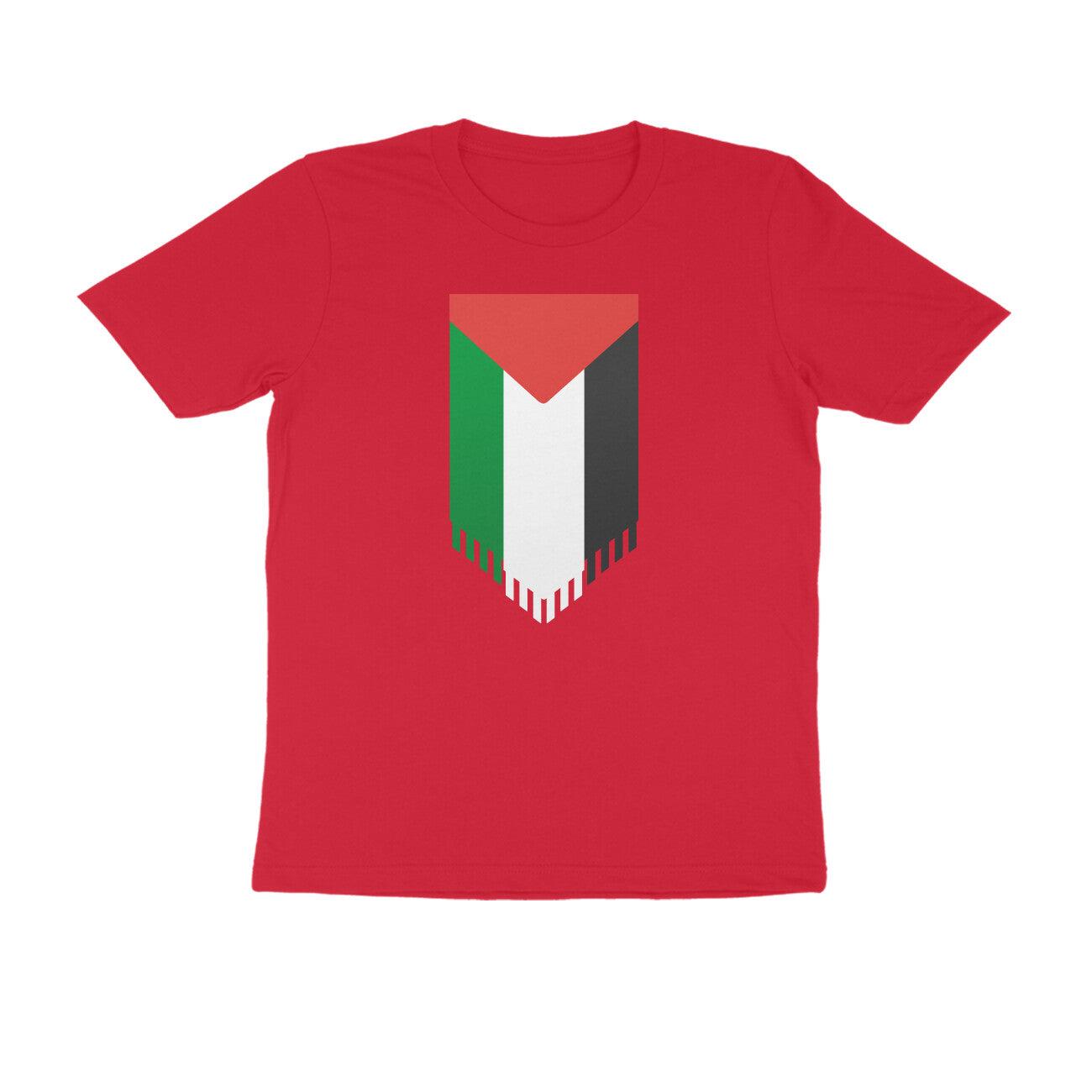 Palestine Flag Vertical Half Sleeves Tshirt
