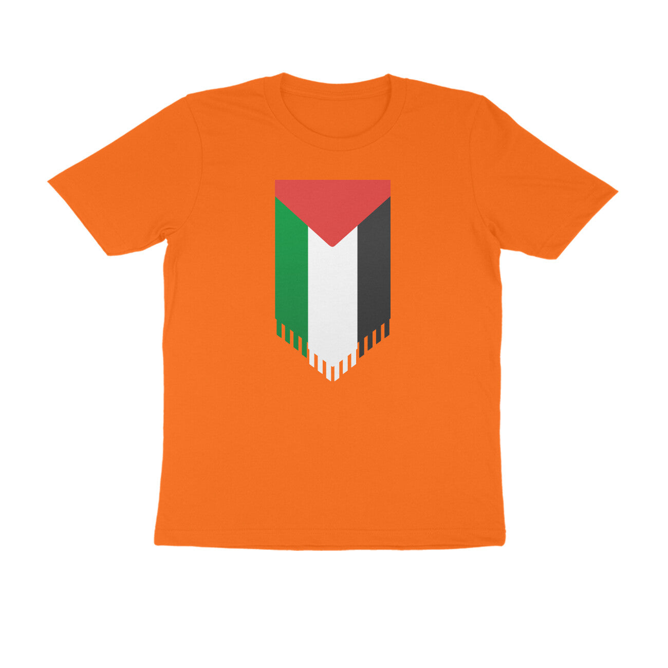Palestine Flag Vertical Half Sleeves Tshirt