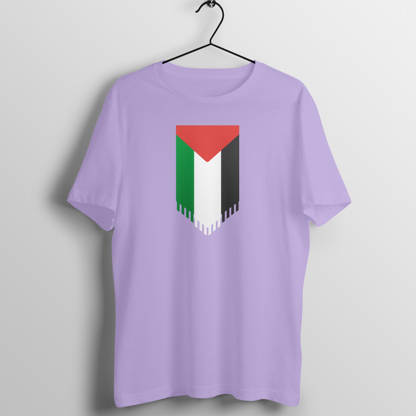 Palestine Flag Vertical Half Sleeves Tshirt