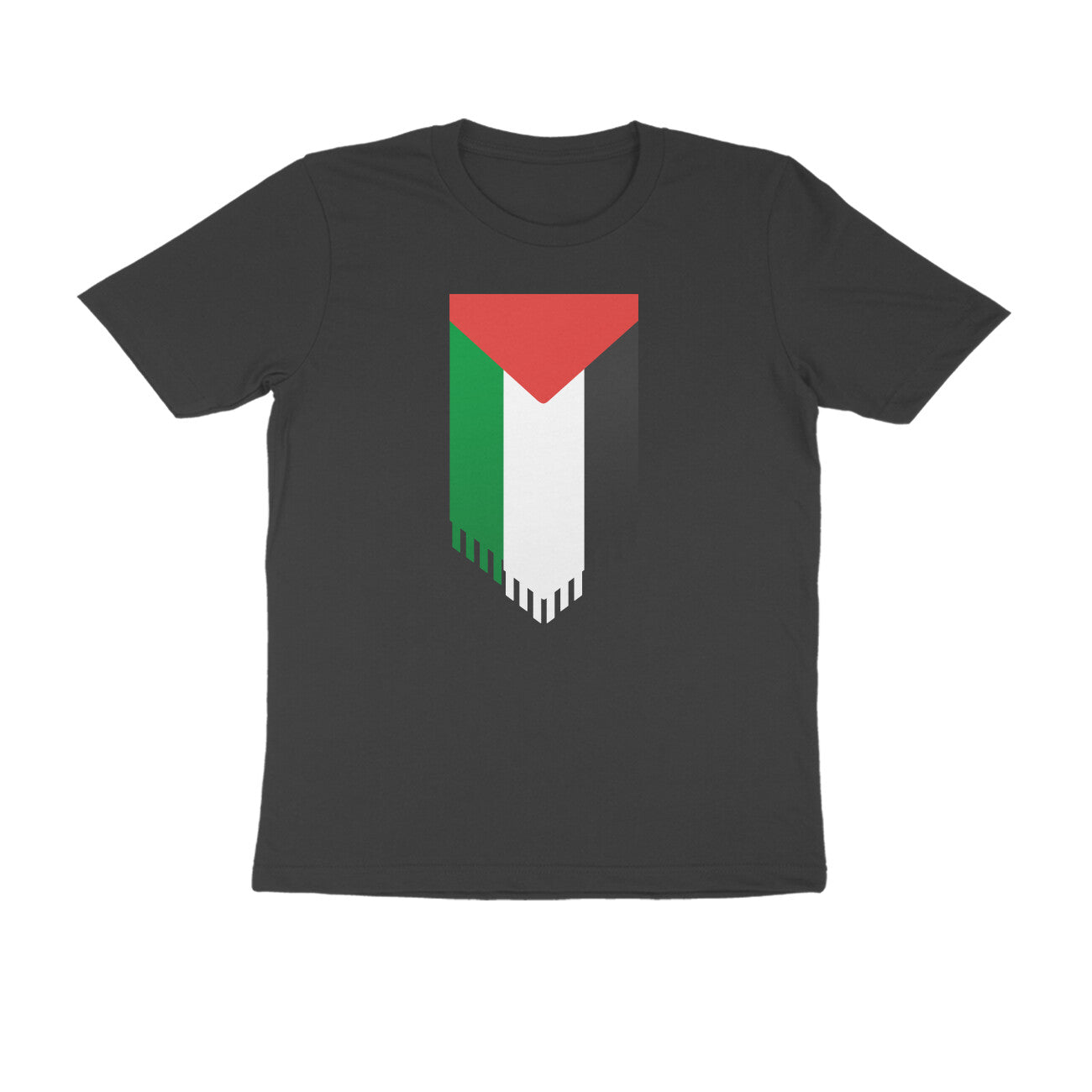 Palestine Flag Vertical Half Sleeves Tshirt