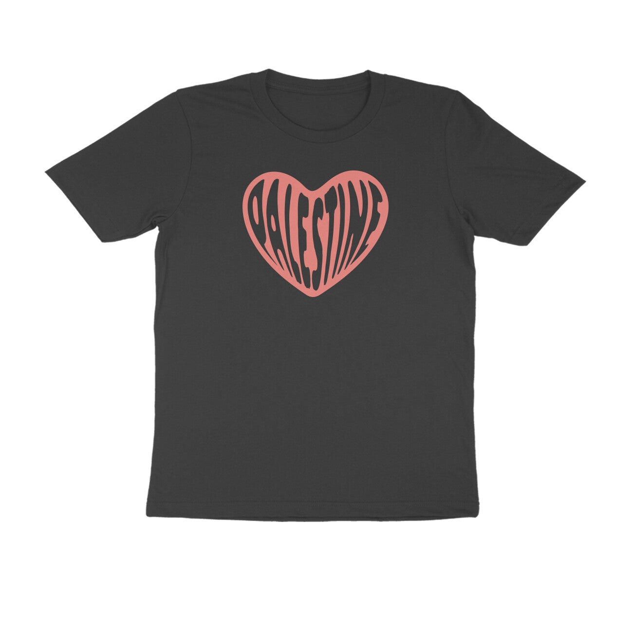 Palestine Heart Half Sleeves Tshirt