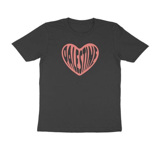 Palestine Heart Half Sleeves Tshirt