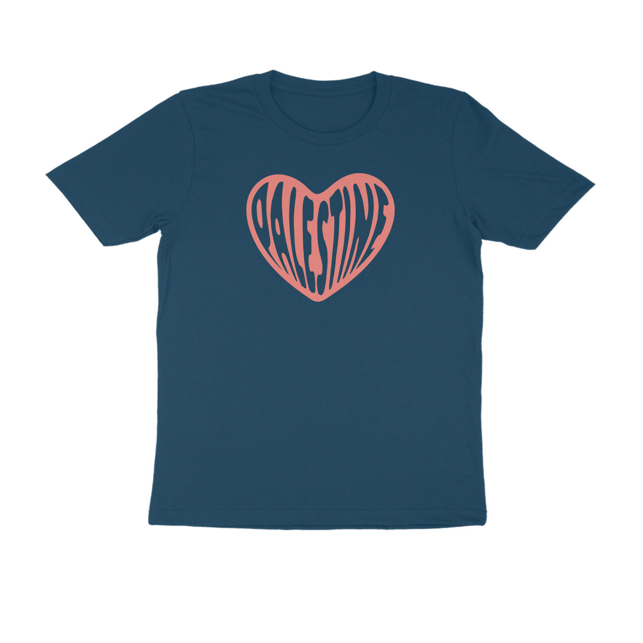 Palestine Heart Half Sleeves Tshirt