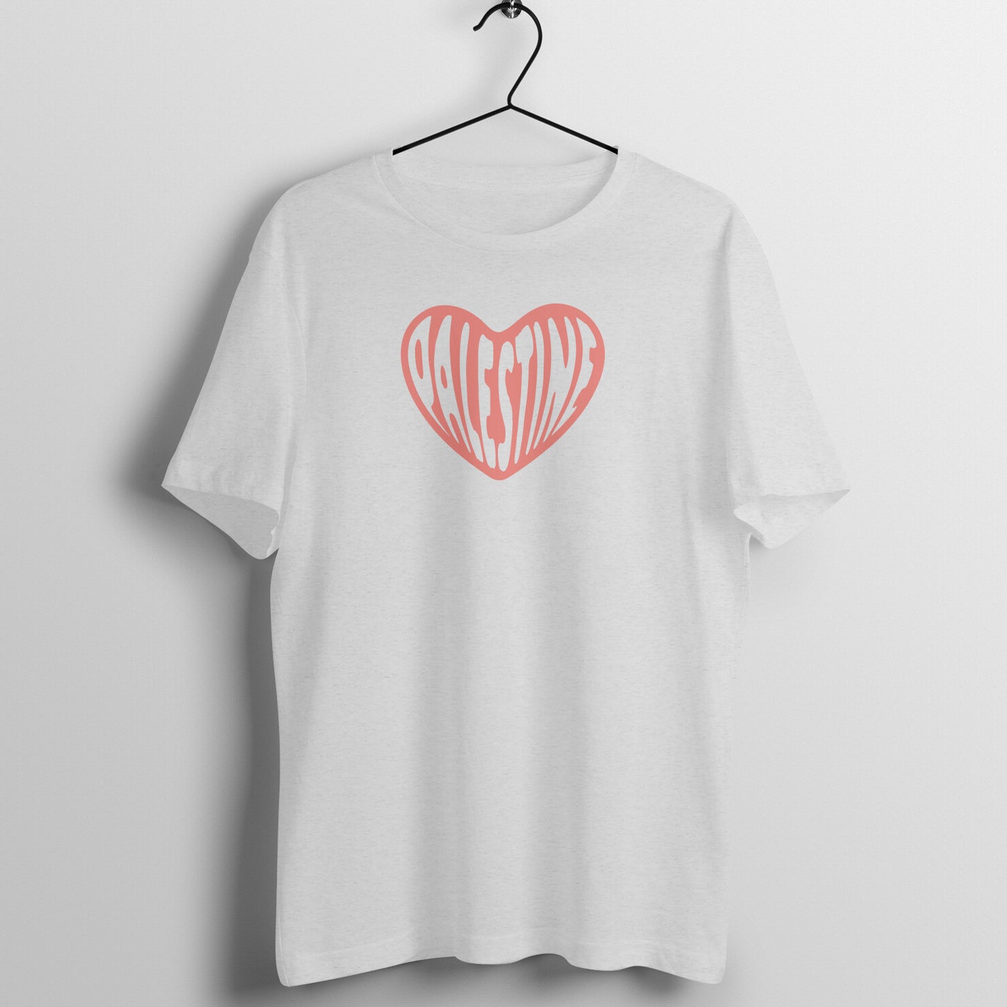 Palestine Heart Half Sleeves Tshirt