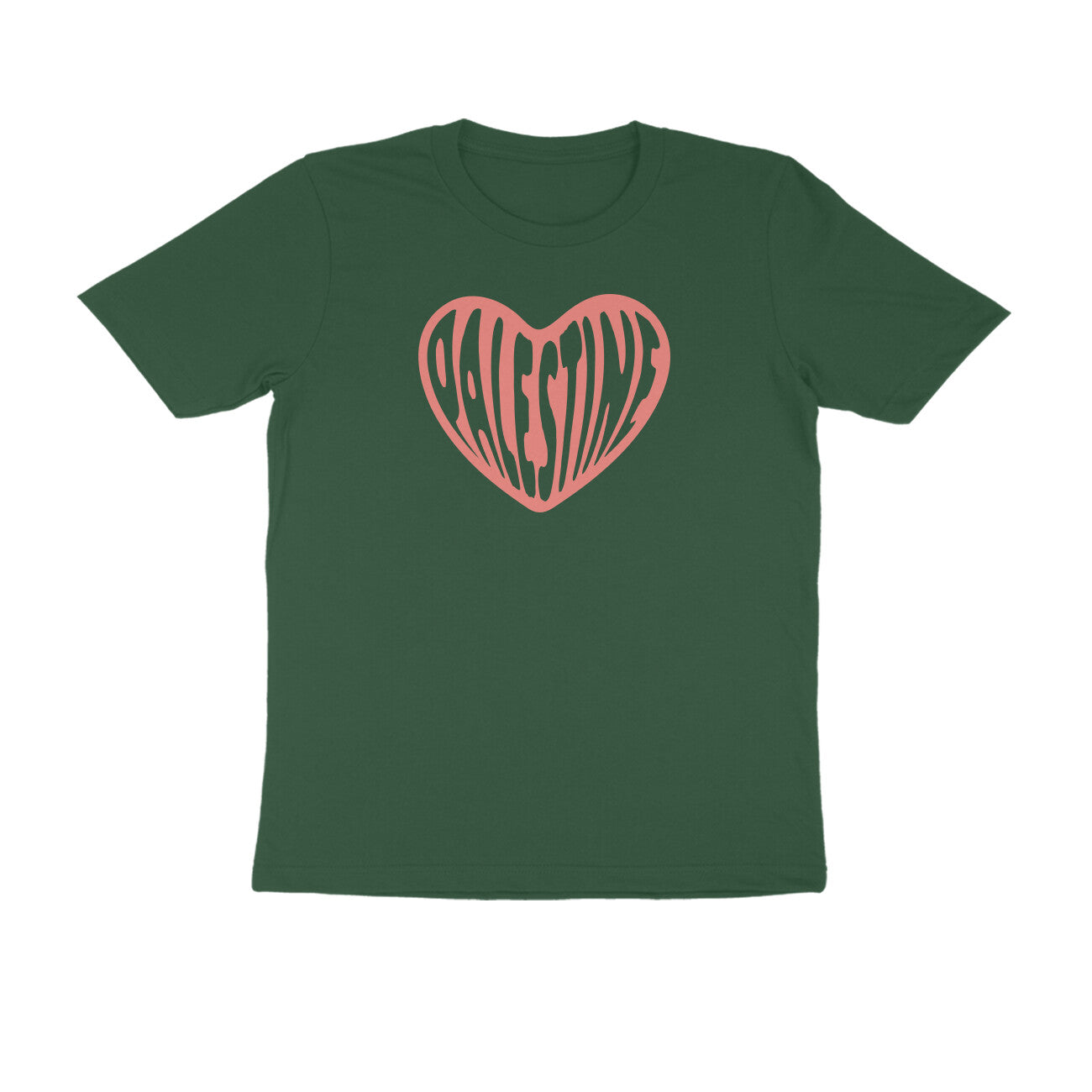 Palestine Heart Half Sleeves Tshirt