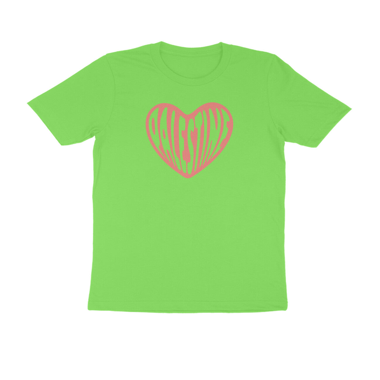 Palestine Heart Half Sleeves Tshirt