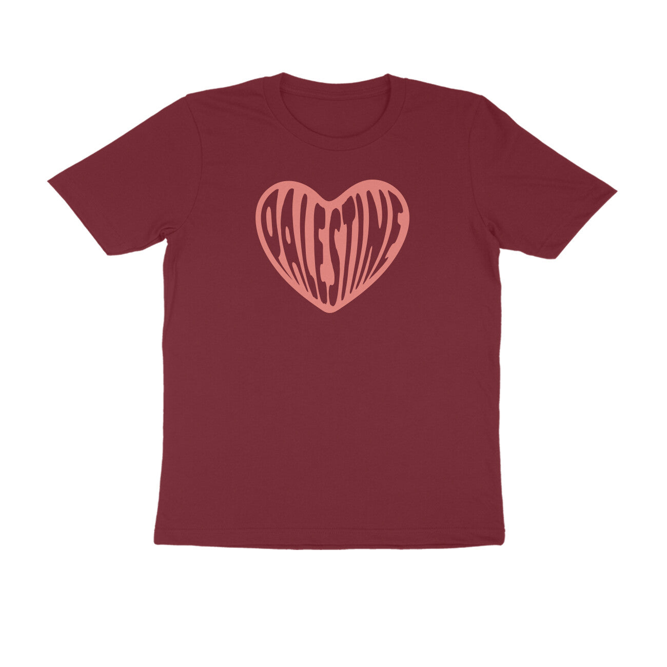 Palestine Heart Half Sleeves Tshirt