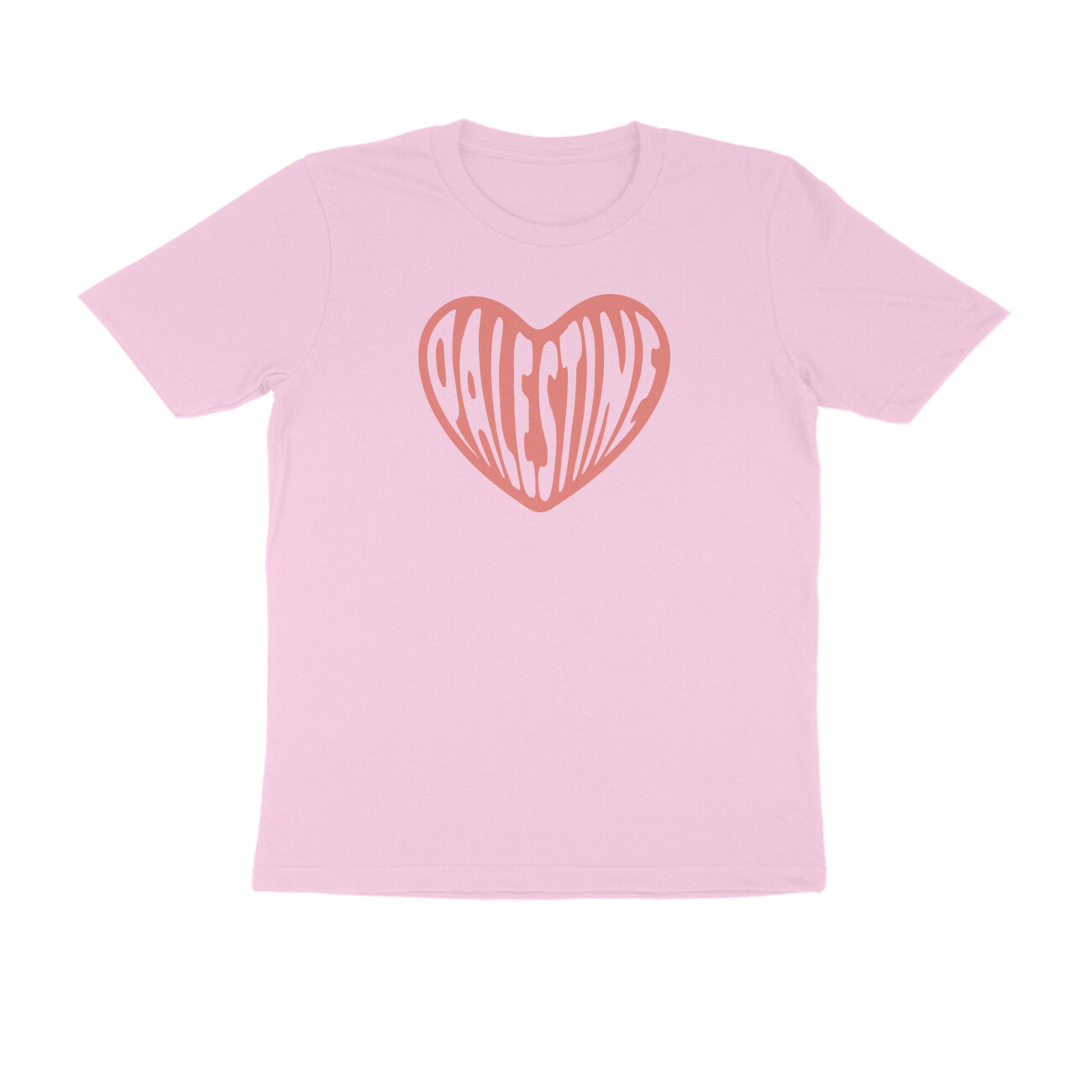 Palestine Heart Half Sleeves Tshirt