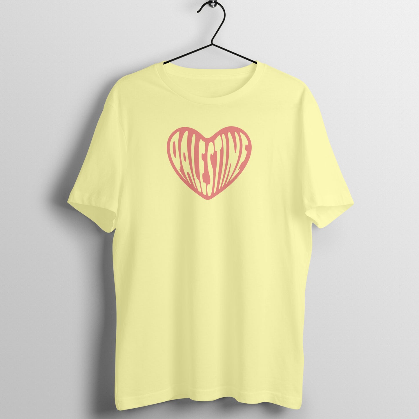 Palestine Heart Half Sleeves Tshirt