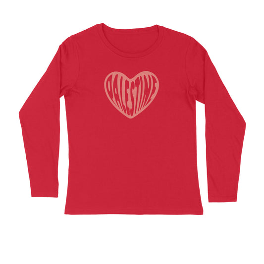 Palestine Heart Full Sleeves Tshirt