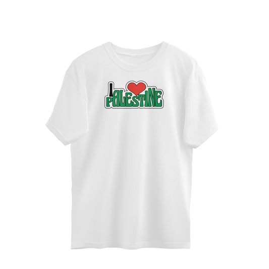 I Love Palestine Oversized Tshirt