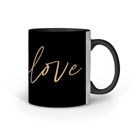 Love Black Mug
