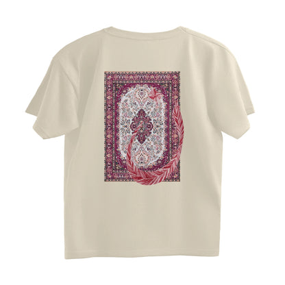 Arabic Letter Noon With Carpet Oversized Tshirt - Off White