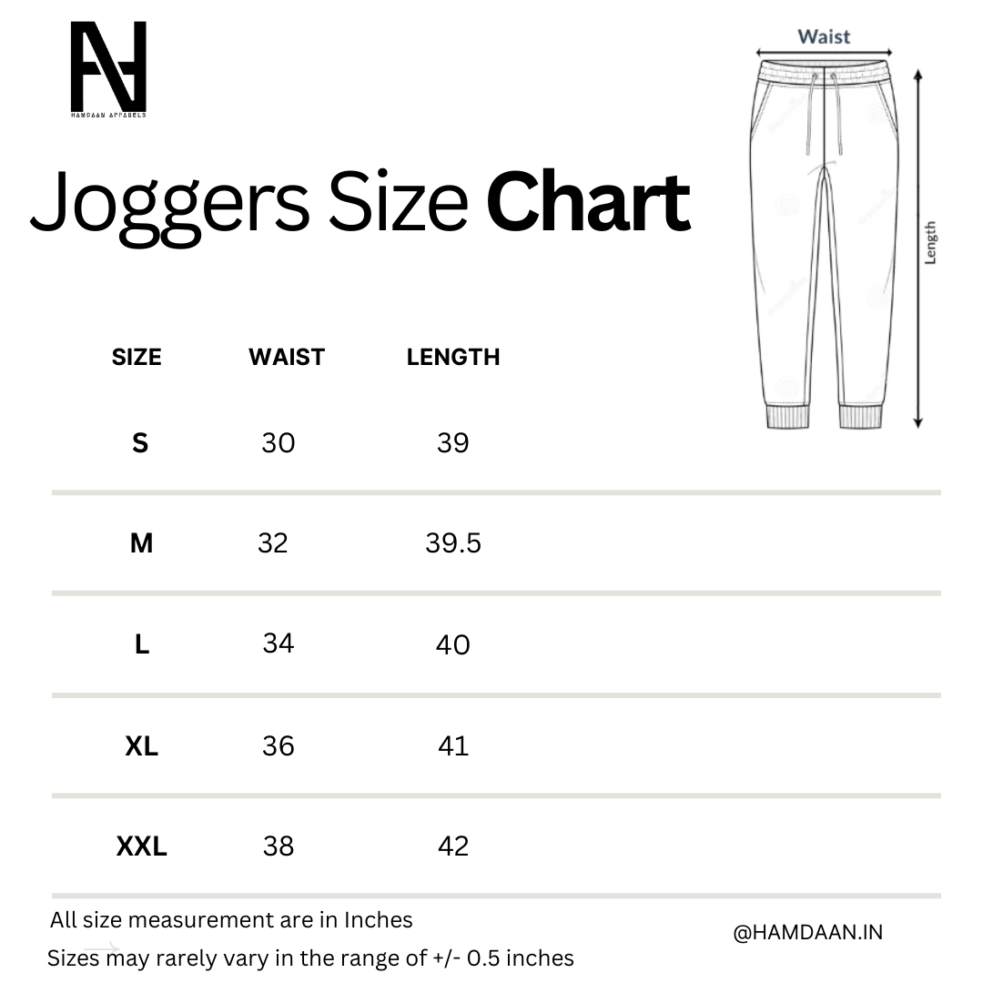 Unisex Cotton Plain Joggers