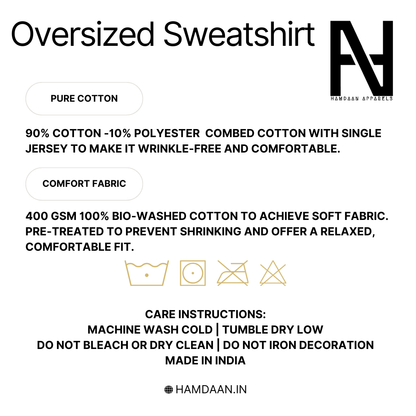 Just Dua It Oversized Sweatshirt