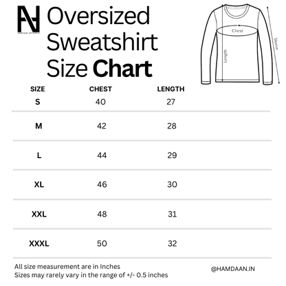 Just Dua It Oversized Sweatshirt