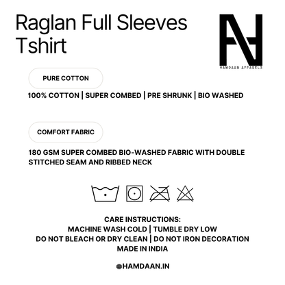 Just Dua It Raglan Full Sleeves T-Shirt