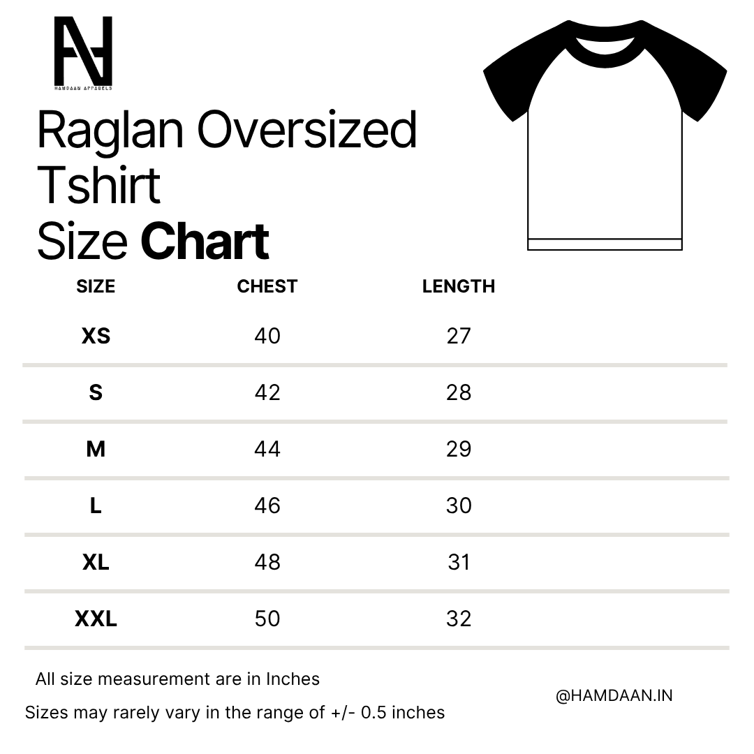The Halal Boys Oversized Raglan Tshirt
