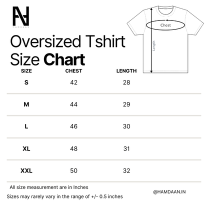 Sabr Dua Shukr Oversized Tshirt