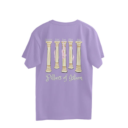Five Pillars of Islam W Oversized Tshirt