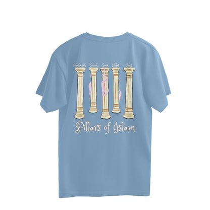 Five Pillars of Islam W Oversized Tshirt