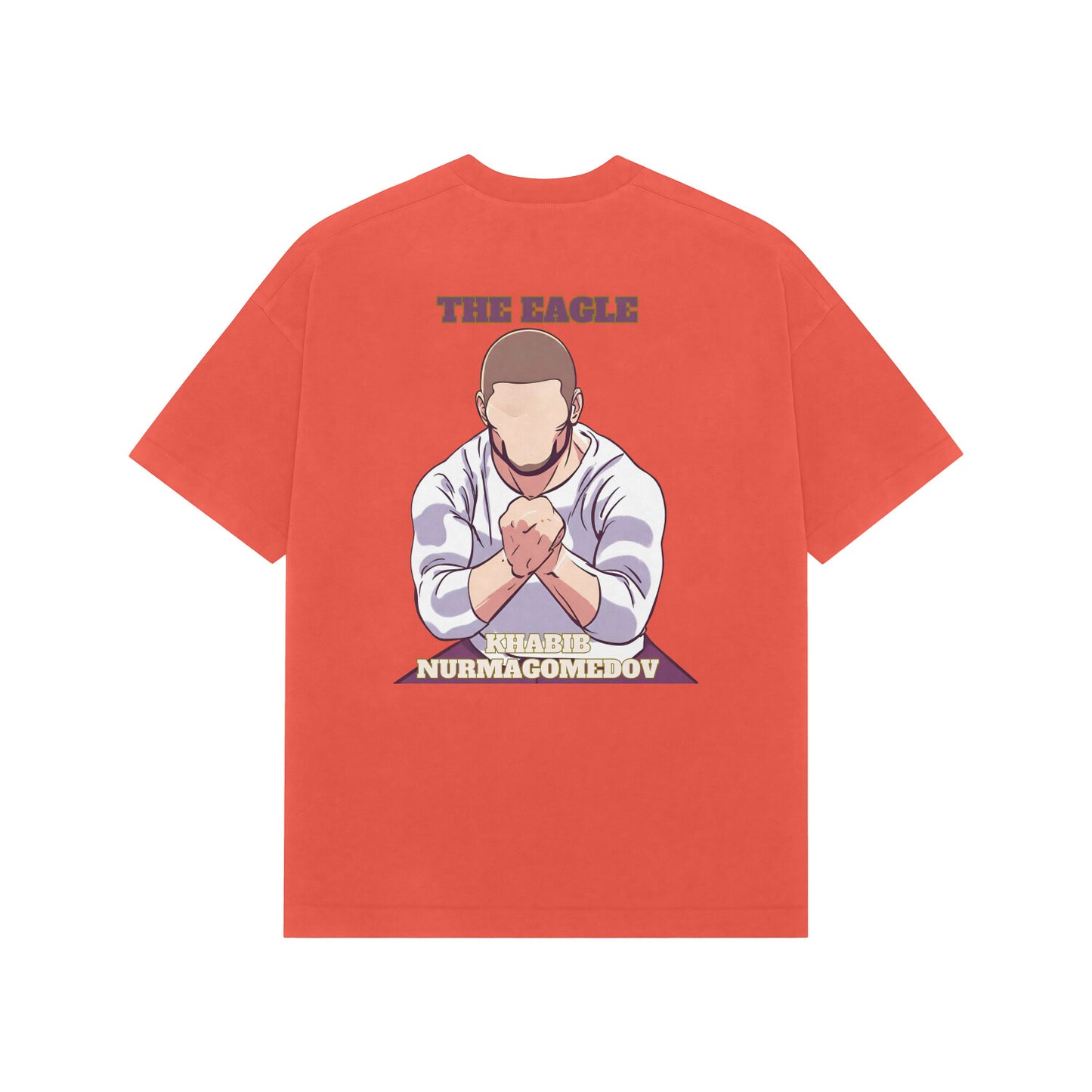 Khabib The Eagle Nurmagomedov French Terry Cotton Oversized Tshirt