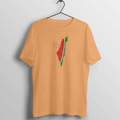 Watermelon Palestine Map Half Sleeve Tshirt