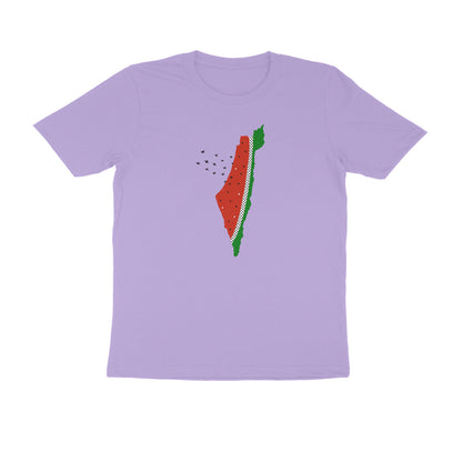 Watermelon Palestine Map Half Sleeve Tshirt