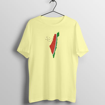 Watermelon Palestine Map Half Sleeve Tshirt
