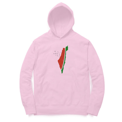 Watermelon Palestine Map Hoodie