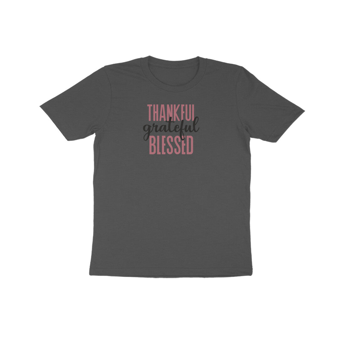 Thankful grateful and Blessed Kids Half Sleeve Tshirt