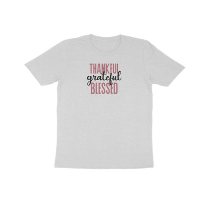 Thankful grateful and Blessed Kids Half Sleeve Tshirt