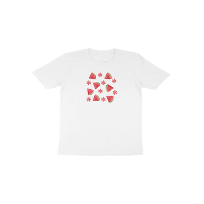 Watermelon and Flower Toddler Half Sleeve Tshirt